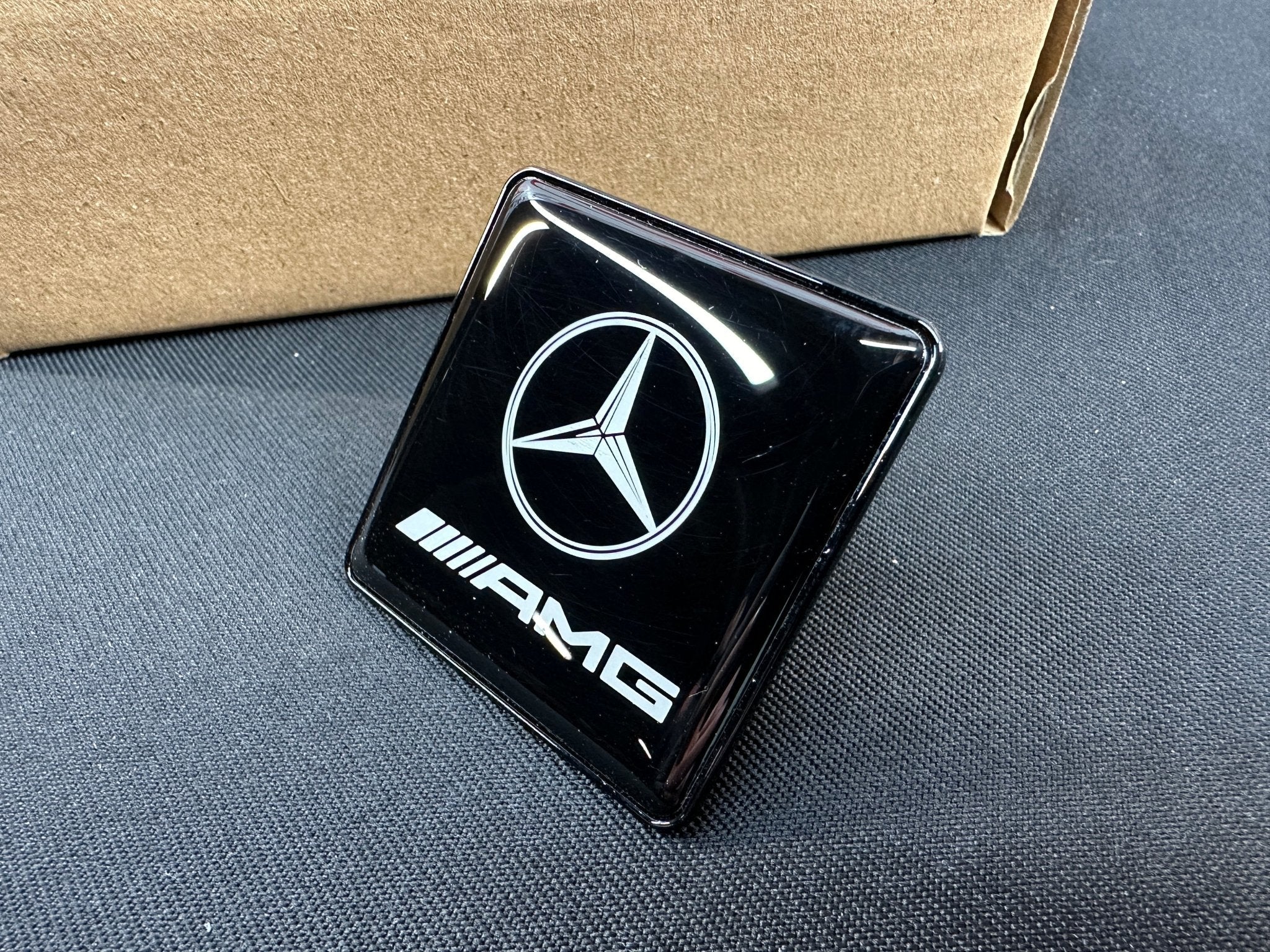 Seats Emblem set in black color with AMG Mercedes-Benz logo - Custom Class