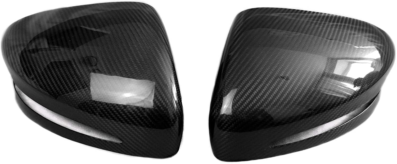 Mirror Covers – Side View Carbon Fiber Mirror Caps for Mercedes-Benz G-Class W463A W464, designed for installation over existing mirrors with a high-gloss or matte finish.