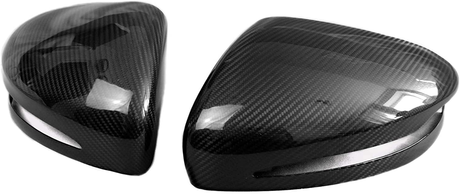 Mirror Covers – Side View Carbon Fiber Mirror Caps for Mercedes-Benz G-Class W463A W464, designed for installation over existing mirrors with a high-gloss or matte finish.