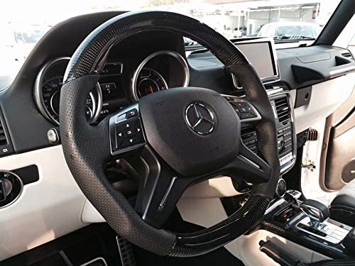 Steering Wheel Carbon Center Leather for Mercedes-Benz ML GL GLS GLE W463 W212 - Custom Class