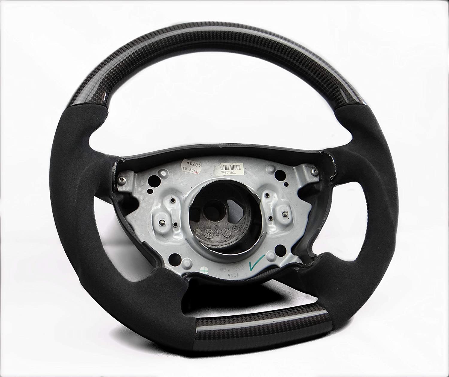 Steering Wheel Carbon Fiber Alcantara for Mercedes-Benz W211 W463 W219 - Custom Class