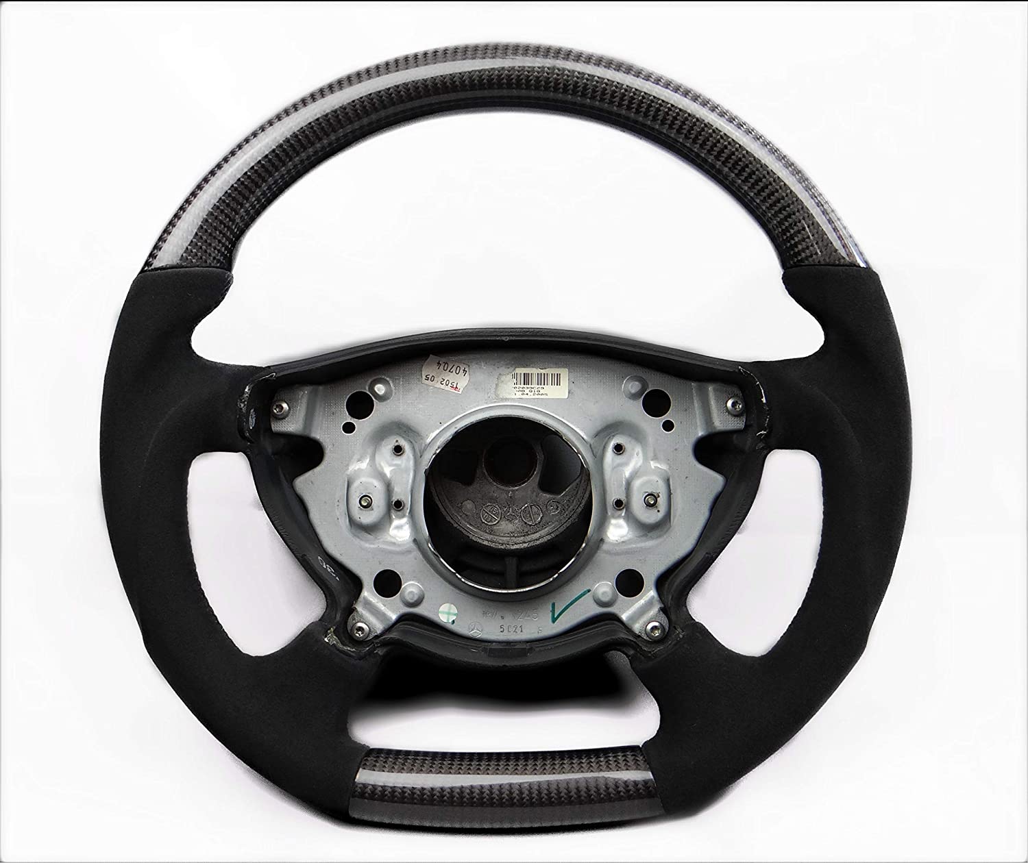 Steering Wheel Carbon Fiber Alcantara for Mercedes-Benz W211 W463 W219 - Custom Class