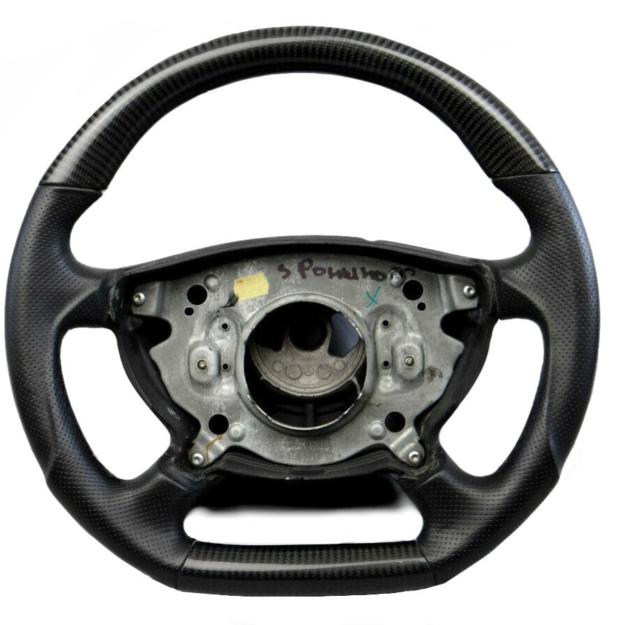 Steering Wheel Carbon Fiber Leather for Mercedes-Benz W211 W463 W219 - Custom Class