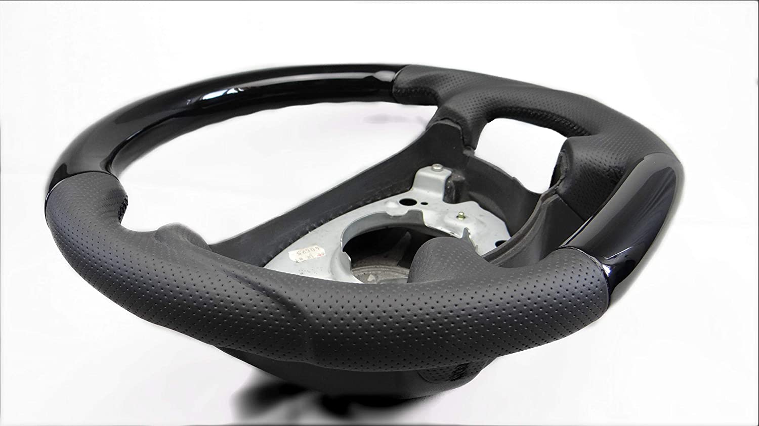 Steering Wheel Piano Black Leather for Mercedes-Benz w211 w463 w219 - Custom Class
