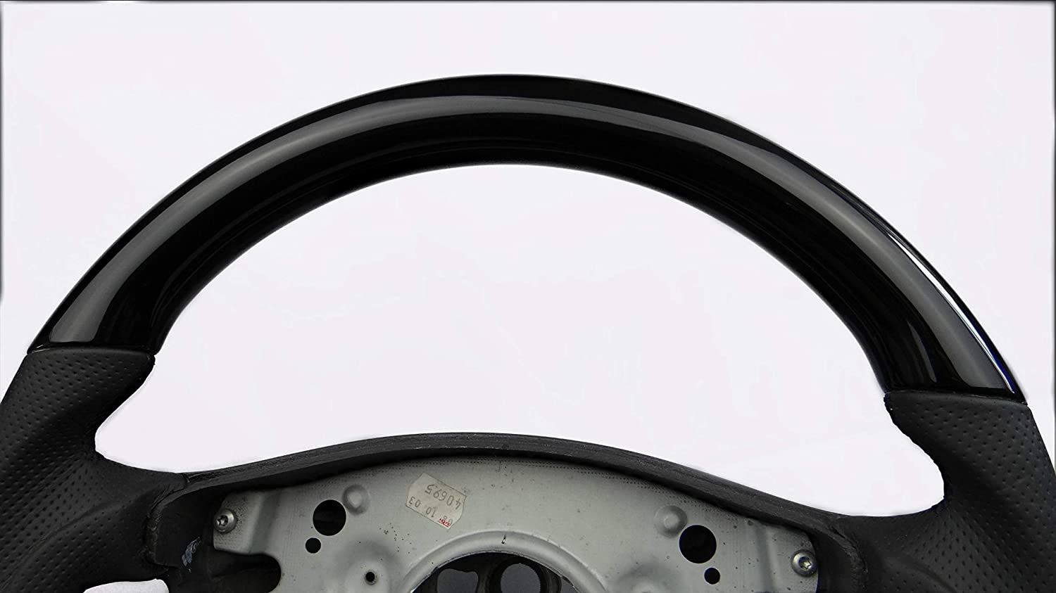 Steering Wheel Piano Black Leather for Mercedes-Benz w211 w463 w219 - Custom Class
