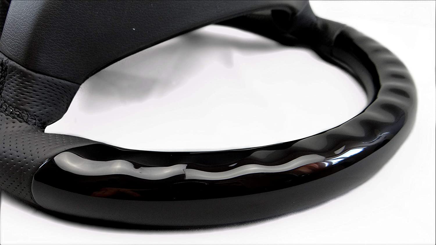 Steering Wheel Piano Black Leather for Mercedes-Benz w211 w463 w219 - Custom Class