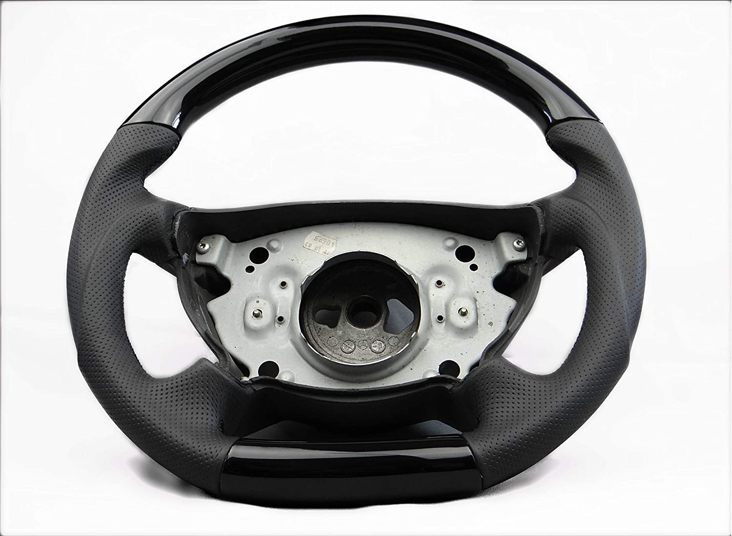 Steering Wheel Piano Black Leather for Mercedes-Benz w211 w463 w219 - Custom Class