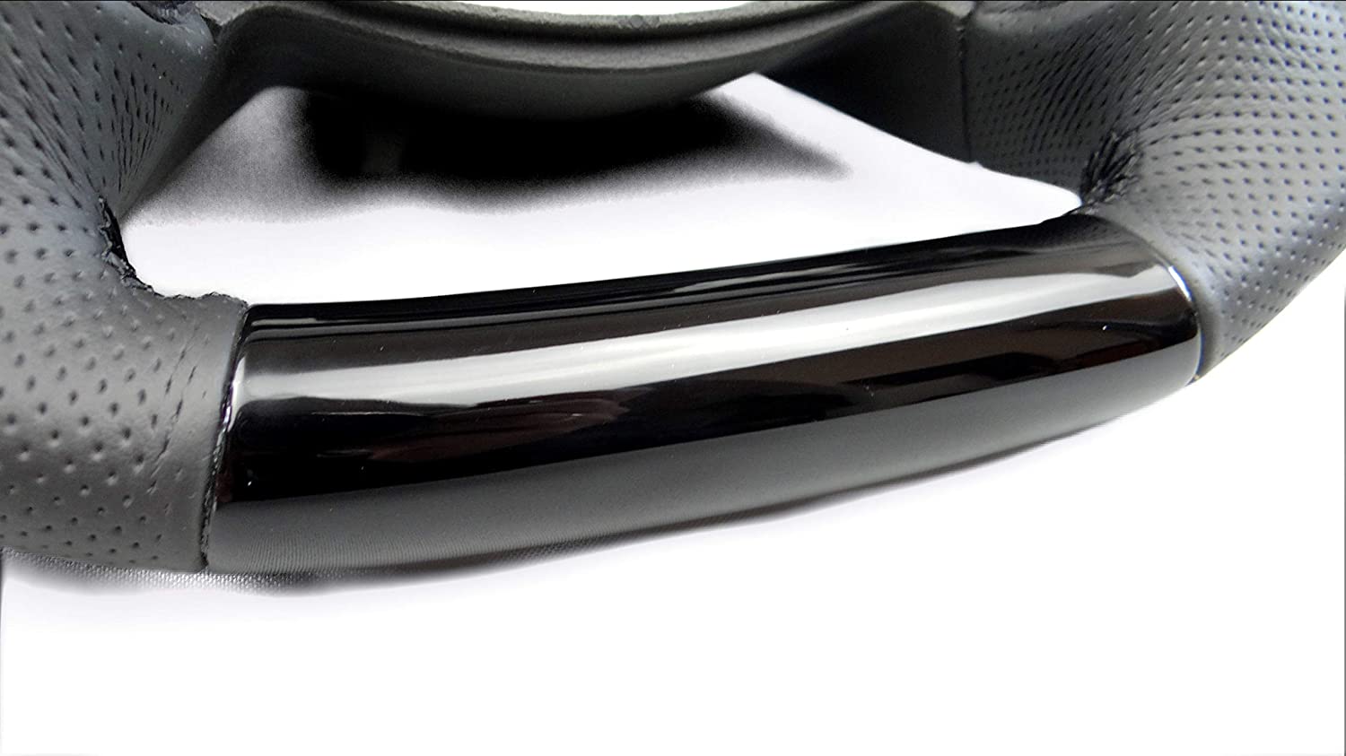 Steering Wheel Piano Black Leather for Mercedes-Benz w211 w463 w219 - Custom Class