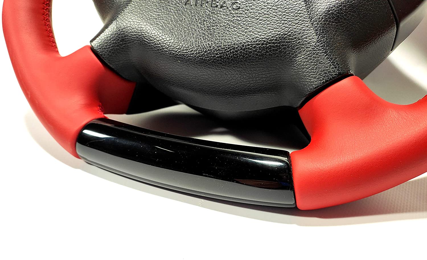 Steering Wheel Piano black Red Leather for Mercedes-Benz Mercedes G CLK E CLS SL Class W209 W211 W219 W463 - Custom Class