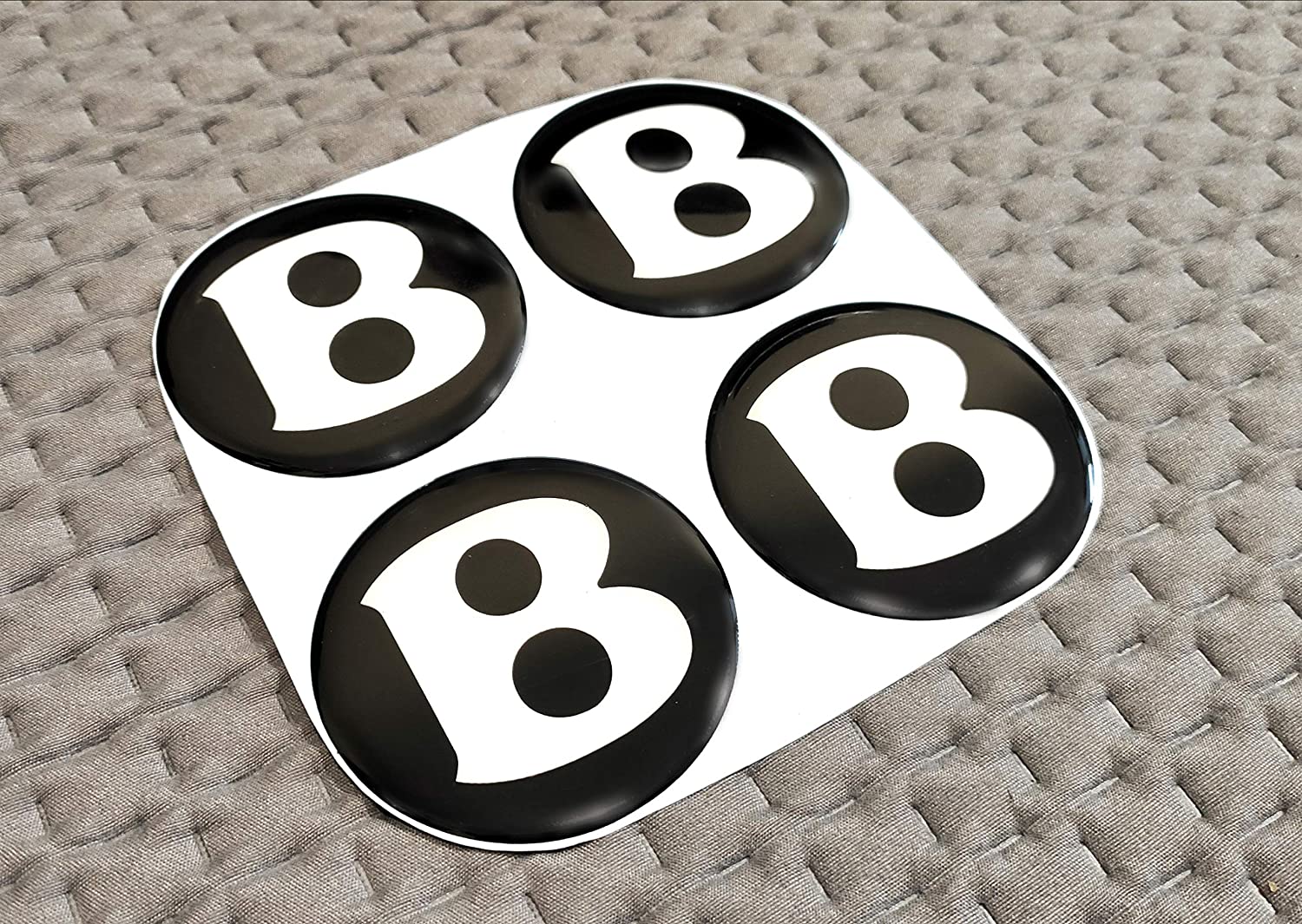 Stickers for Bentley Continental GT Flying SPUR Compatible with Center Wheel caps Centric Wheel Hub Rims Caps Badges Emblems 4 pcs Set - Custom Class