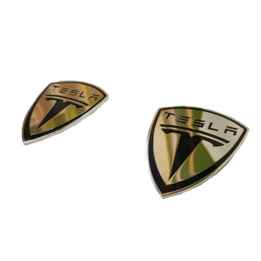 Tesla Seat Emblem Logo Badge 2pcs set! - Custom Class