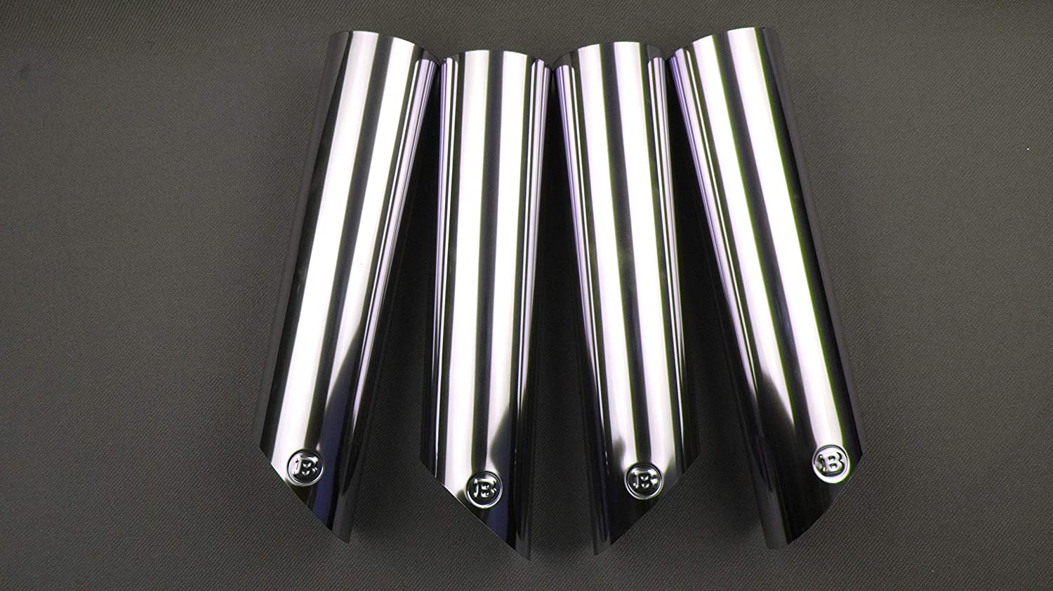 W463A W463 Brabus Stainless Steel Chrome Exhaust Pipes Tips 4 pcs - Custom Class