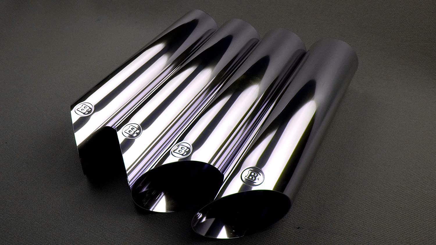 W463A W463 Brabus Stainless Steel Chrome Exhaust Pipes Tips 4 pcs - Custom Class