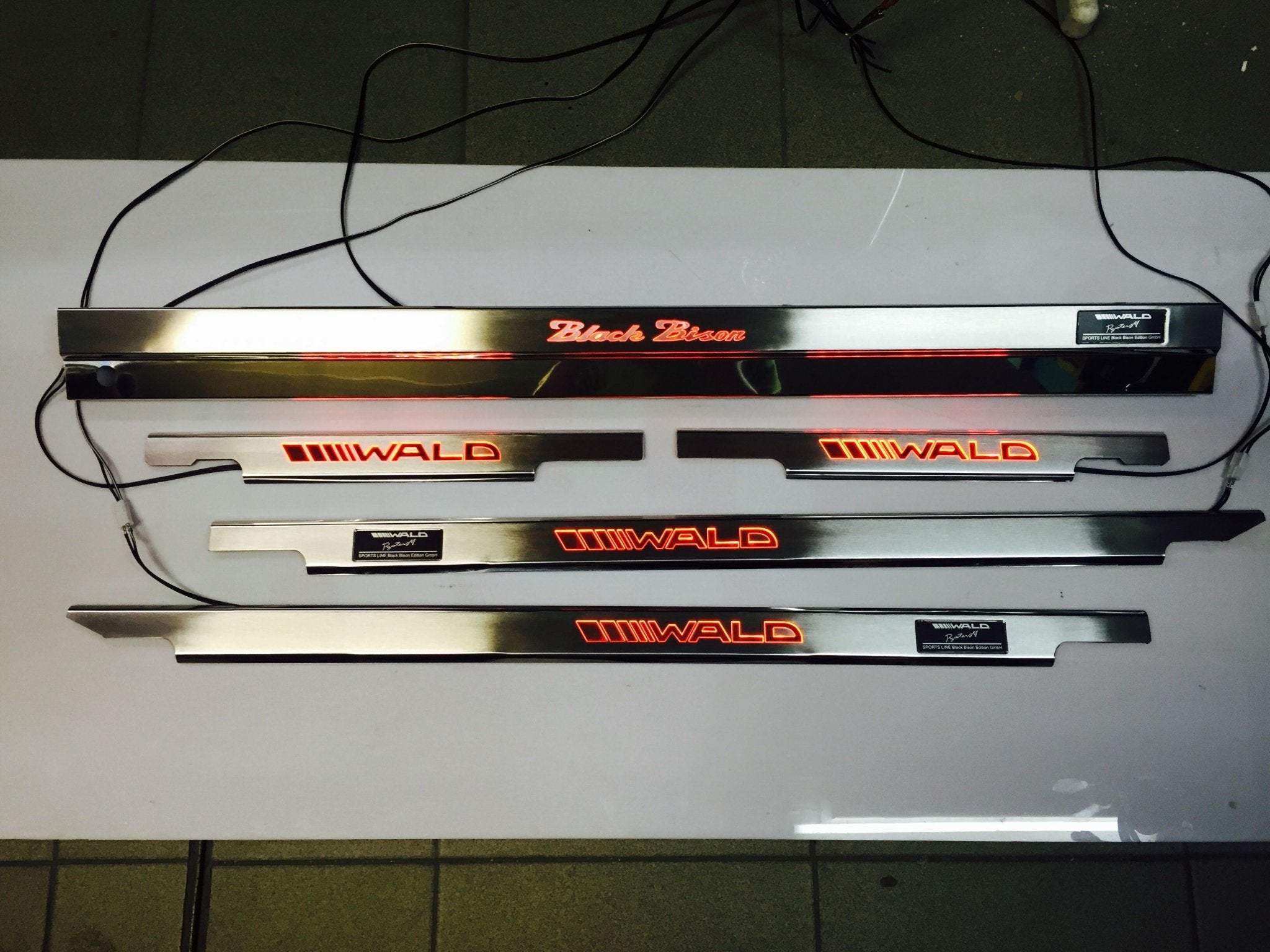 Wald LED Illuminated Door Sills 4 or 5 pcs for Mercedes-Benz G-Class W463 - Custom Class