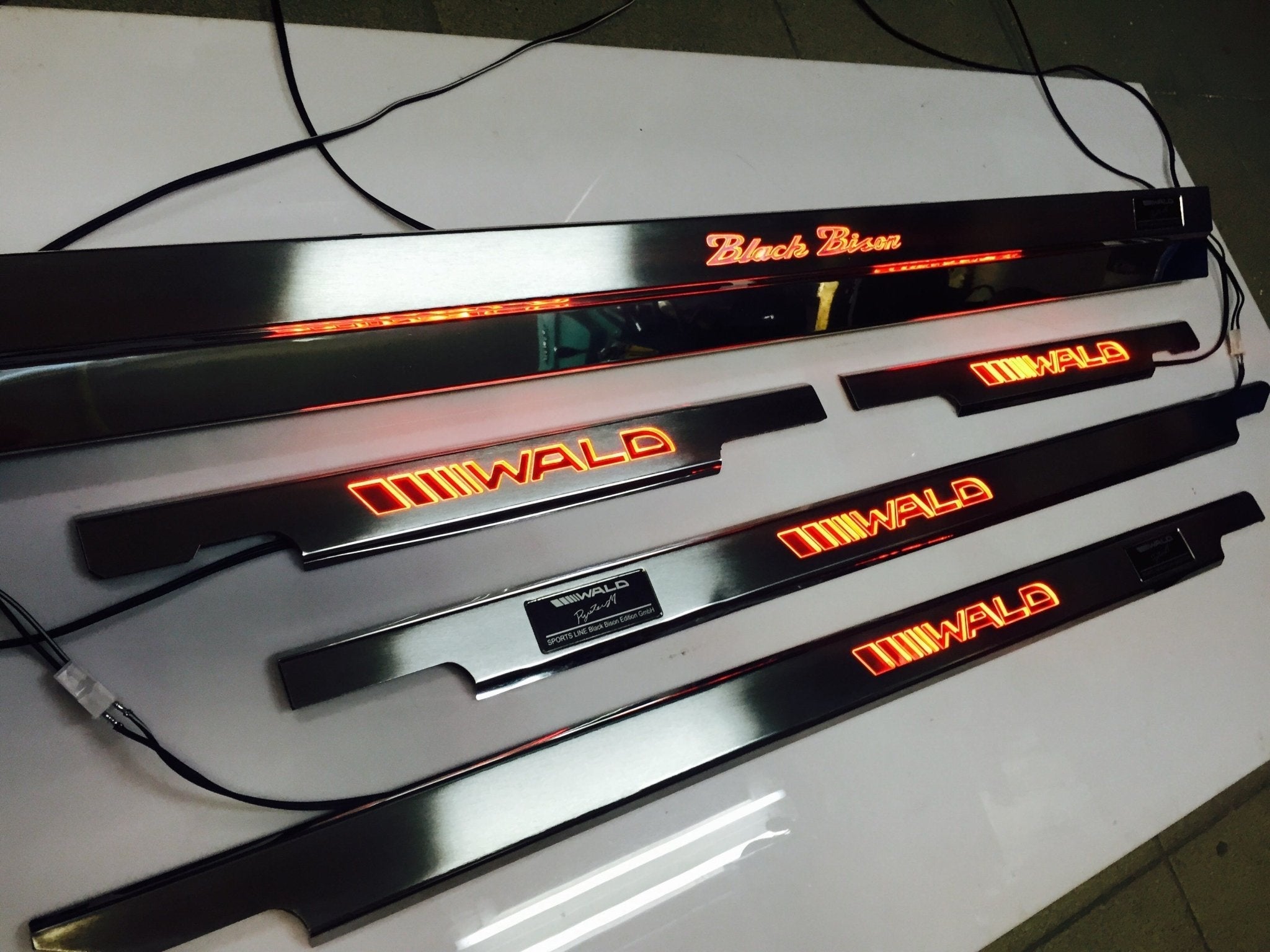 Wald LED Illuminated Door Sills 4 or 5 pcs for Mercedes-Benz G-Class W463 - Custom Class